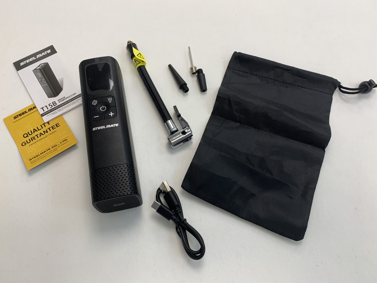 STEEL MATE  | T15B | автомобильный мини-компрессор  | 4