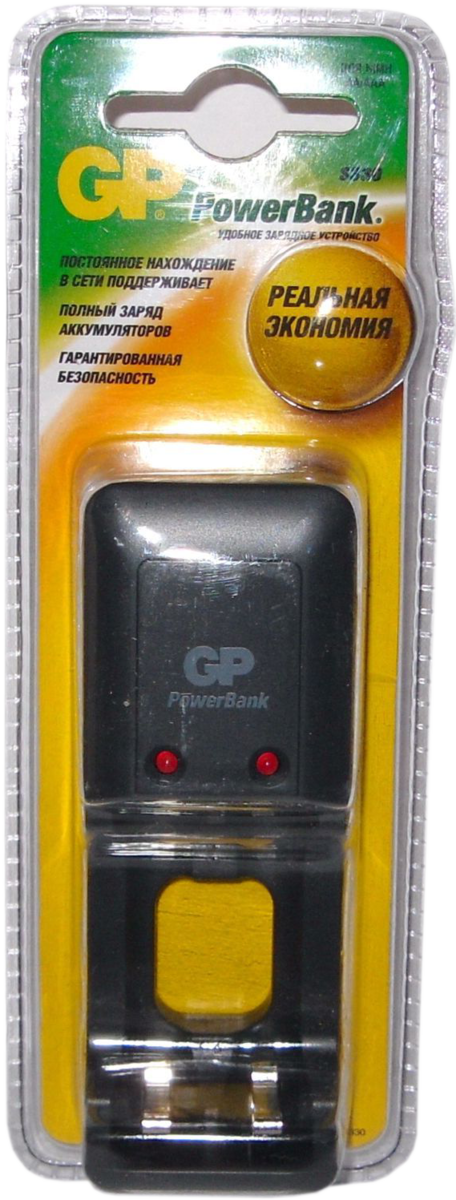 Зарядное устройство | GP PB 330GS| З/у  для 2 AAA и АА Ni-MH аккумуляторов Индик.заряда  | превью 1