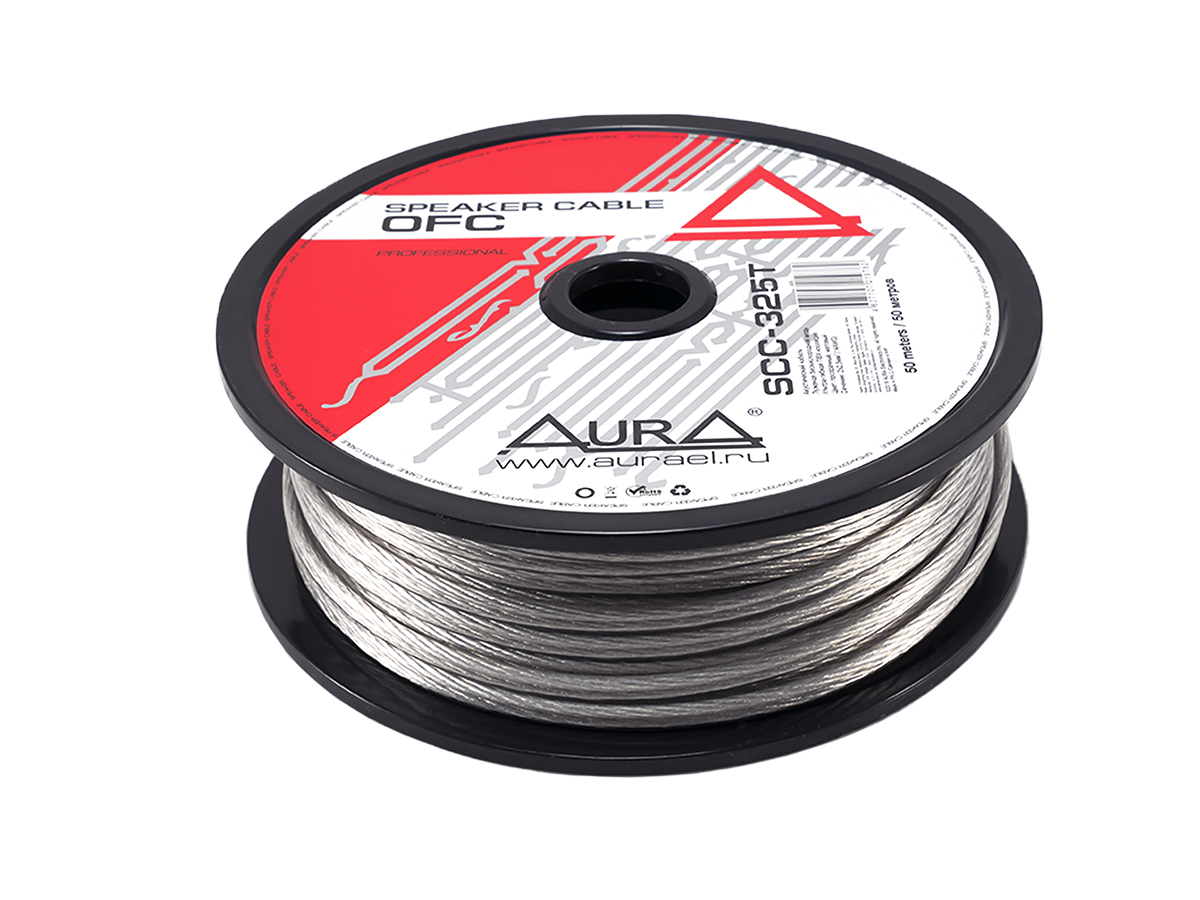 AurA | SCC-325T | 2x2.5mm² (14Ga), луженая медь (OFC tinned), ПРОДАЖА КРАТНО 10м., бухта 50м. | превью 3