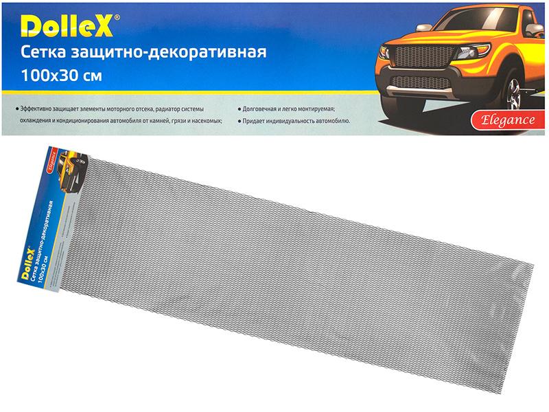 DolleX | DKS-021| Металлическая сетка декоративная 100 х 30 см, черная, ячейки 15мм х 4,5мм| 1