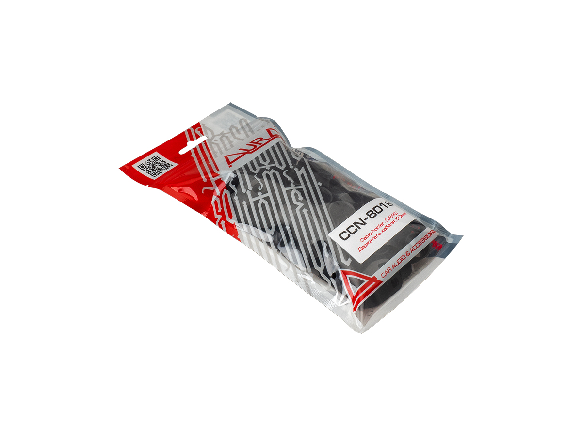 AurA | CCN-801B | Клипса крепежная, сечение до 0 AWG (50мм), пластик, в пакете: 50 штук!!! | превью 2