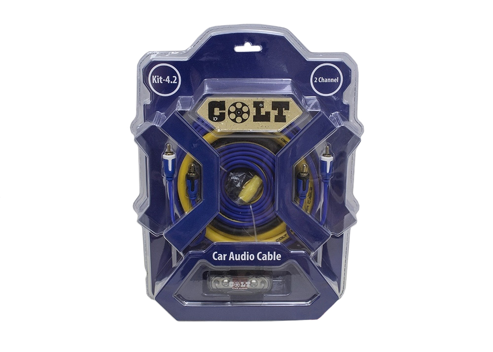 COLT | KIT42 | Набор проводов для 2-х канального усилителя (4 GA) гибкий силикон, омедненный алюм | превью 1