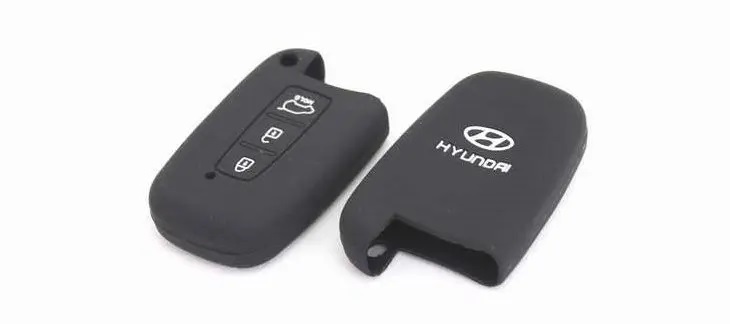 Чехол Силикон | Hyundai HYN-02 3 кнопки | Силиконовый чехол для выкидного ключа ХУНДАЙ 3 кнопки | 1