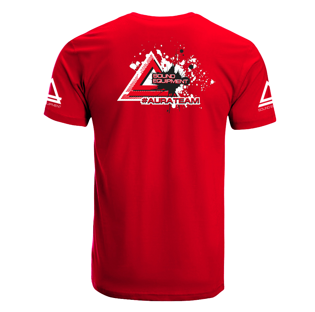 AurA | Футболка | AurA TEAM, красная, размер "XXXL" | превью 2