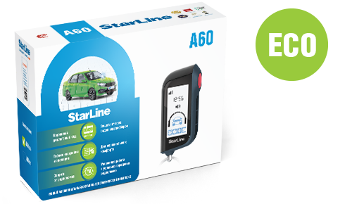 StarLine | A60 ECO | ЖК брелок, без CAN | 1