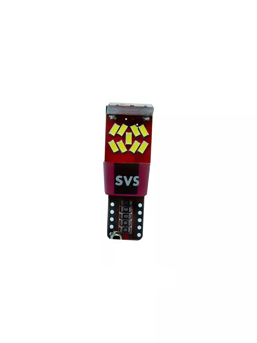 SVS | W5W T10 | 12-24V CANBUS Диод. без цоколя, 162Lm 6000K, белая уп.2шт 3SMD | 2