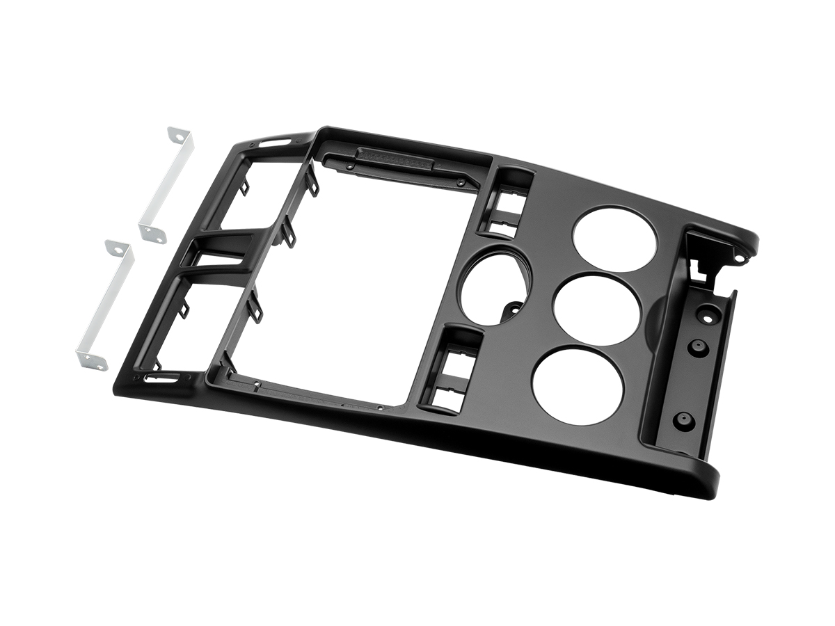 AurA | AFX-LA92 | рамка 9" LADA Priora (2007-2014), Черная, часы внизу | превью 1