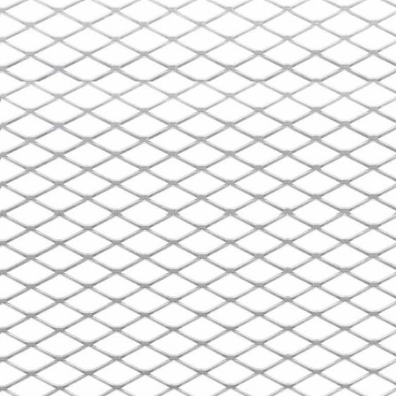 SilverStar | Сетка | металлическая ХРОМ 100х50см в бампер/решетку | 1