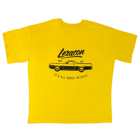 LERATON | WEAR | Футболка оверсайз Premium «Ranchero it's all about details» желтая, размер L | 1