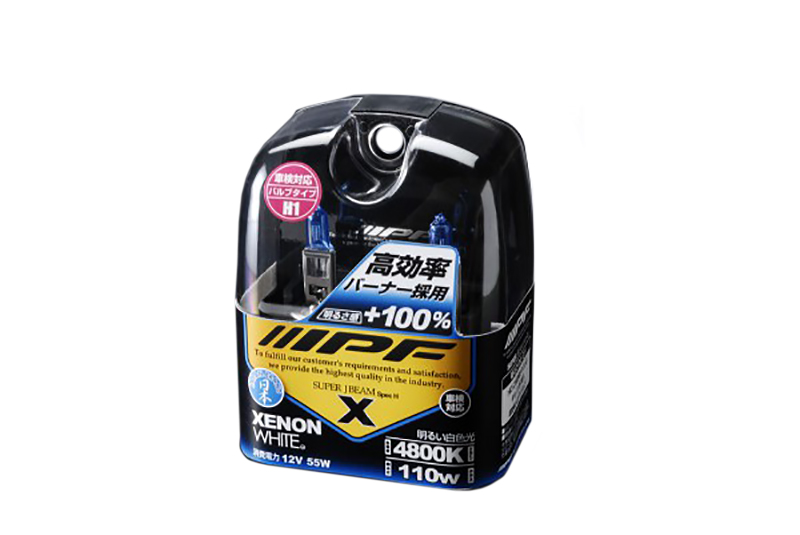 IPF | XENON WHITE H1 |  H1  12V 55W  + 100% комплект ламп накаливания, 4800K | 1