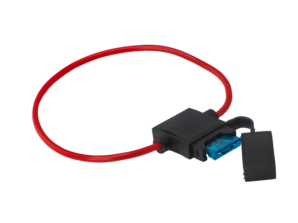 Колодка предохранителя AurA | FHT-1400 | ATC + предохранитель 15A,  с проводом 2.5мм2 | 1