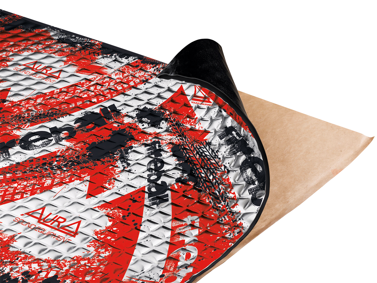 AurA | VDM FIREBALL-M4 | Фольгированный вибродемпфер, толщина 3,5мм,  упак 10 л | 1