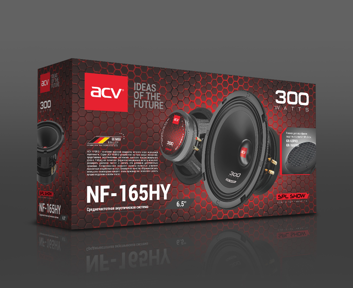 ACV | NF-165HY | SPL Show акустика СЧ 6,5"/RMS=150Wt/4Om/97дБ | 3