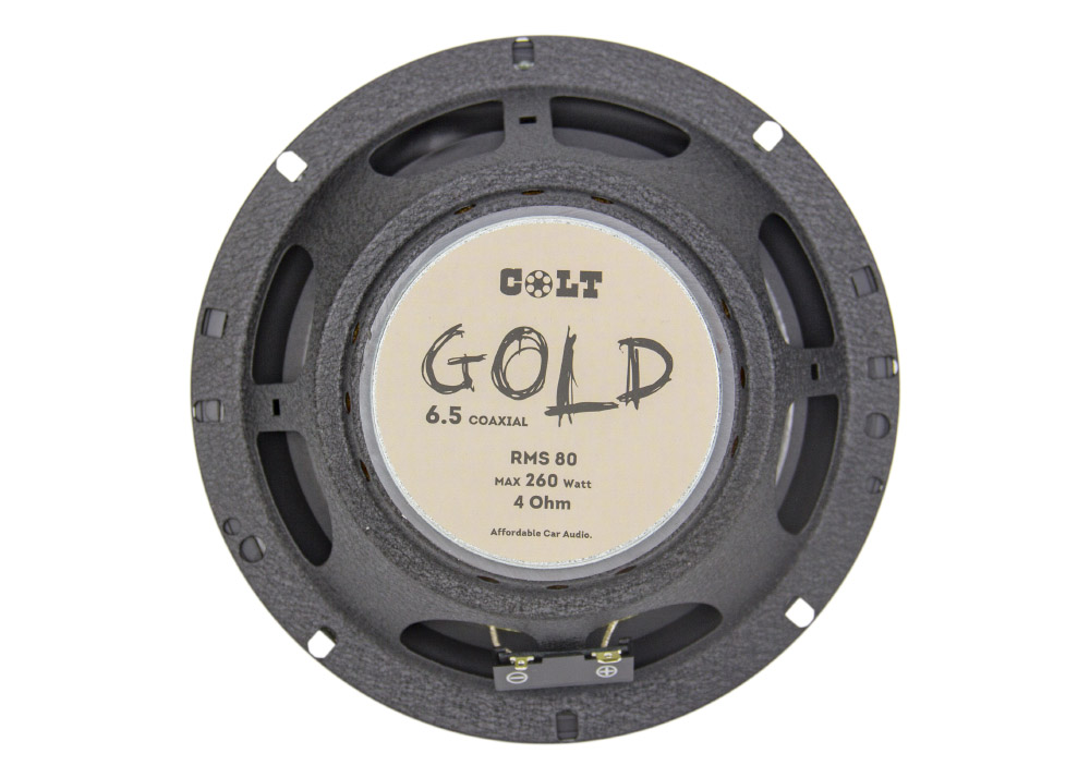 COLT | GOLD 6 coaxial | 16cm, 2-х полосная, коаксиальная, RMS 80Вт, MAX 260Вт. 92 Дб | 2