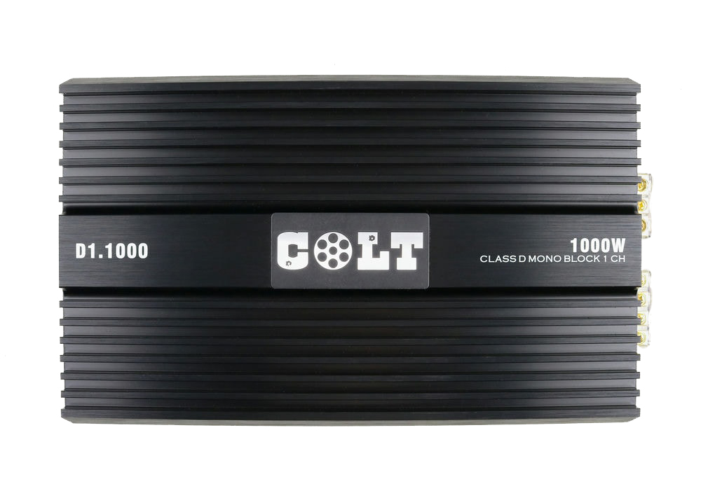 Усилитель COLT Digital 1.1000 Класс D, RMS 4 Ом 420 Вт. RMS 2 Ом 650 Вт. RMS 1 Oм 1100 Вт