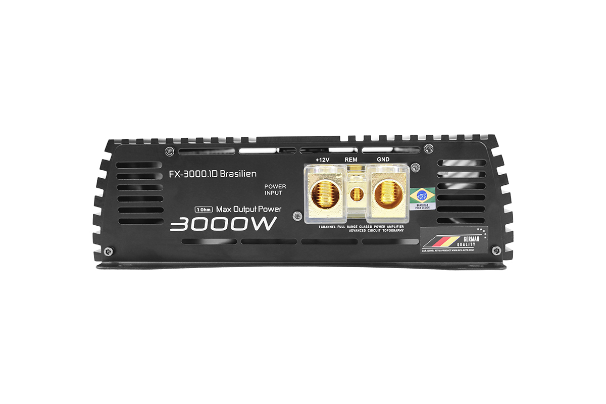 ACV | FX-3000.1D | 3000вт/1канал 4-2ом/BassBoost/D-class | 3