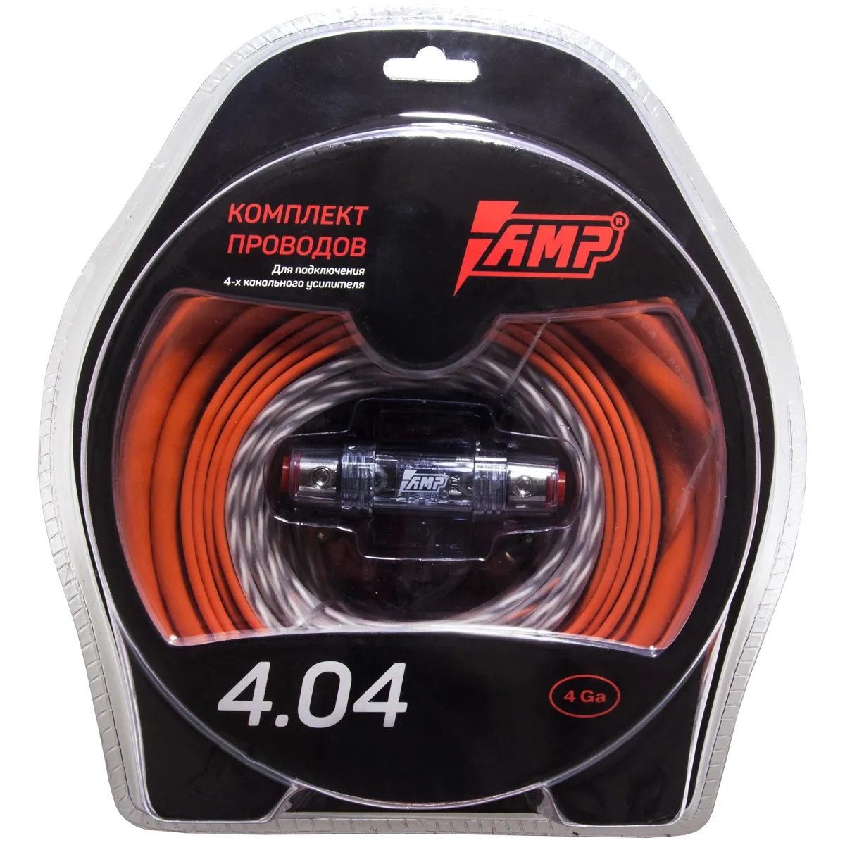 AMP | 4.04 CCA | для 4-х кан. усилителя, сил. каб. 4Ga, Mini ANL 80A | 1