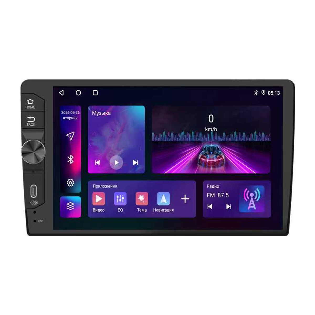 Eplutus| CA909 | 9", ANDROID 15, 4-64ГБ 2xUSB. BT, Wi-Fi, GPS, AUX LTE | 1