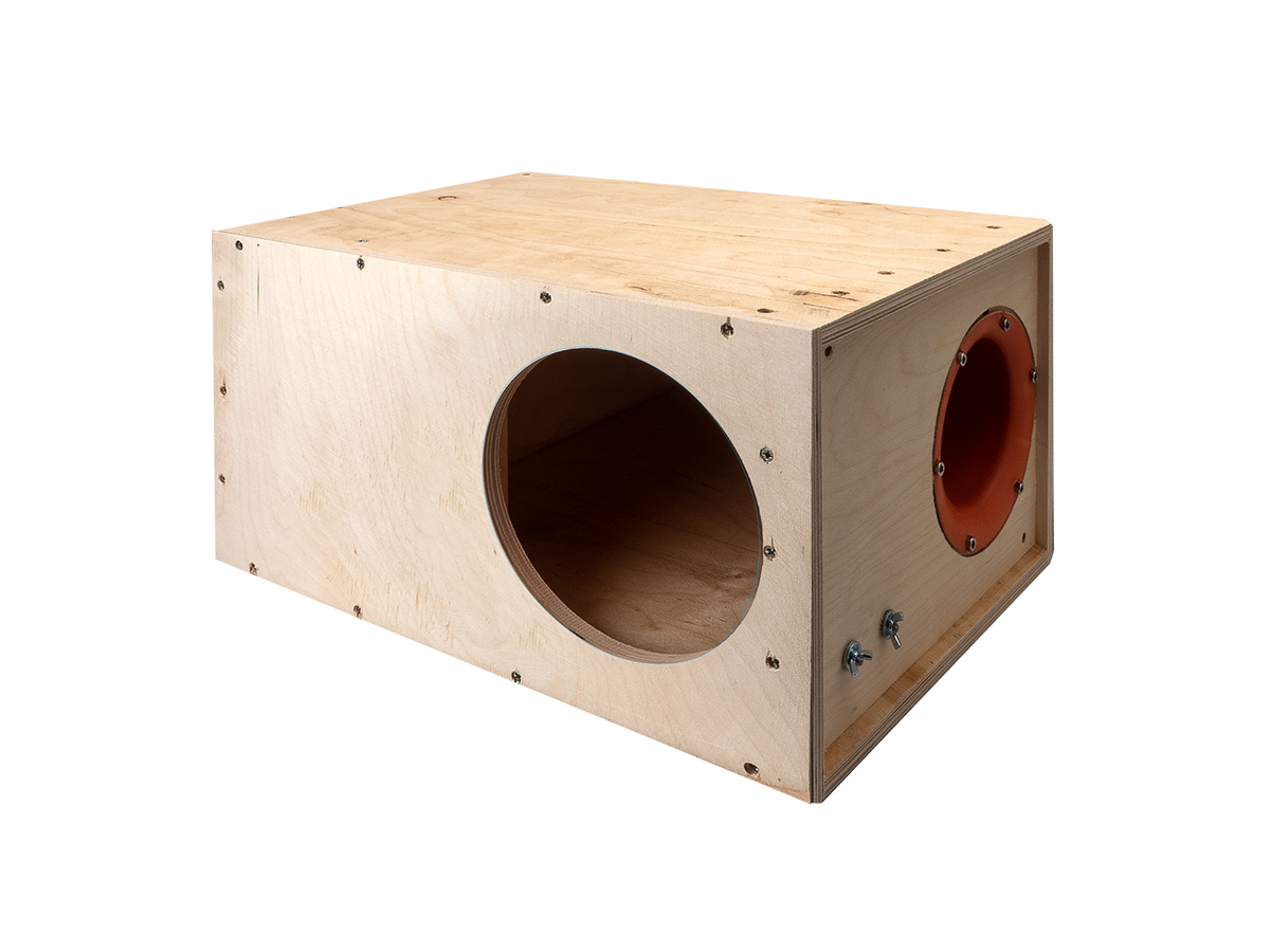 D/S/D | Короб 12"  ФАНЕРА |  Корпус Искра БЕЗ ПЕРЕТЯЖКИ фазоинвертор 160 мм , 65л | превью 2