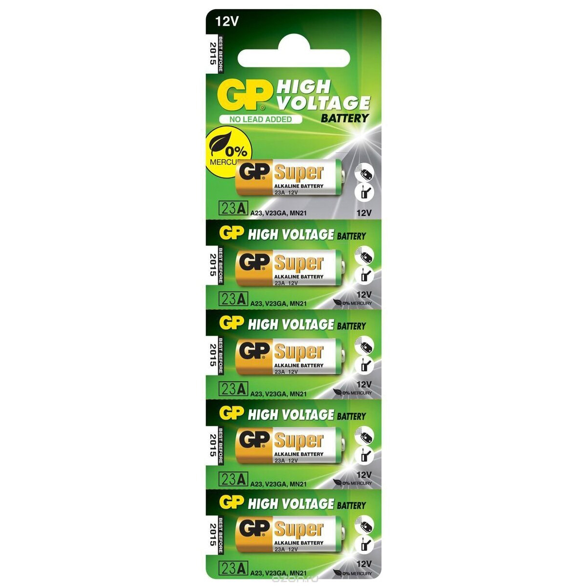 GP | 23A | Батарейка GP 5шт. ЦЕНА ЗА 5шт.| превью 1