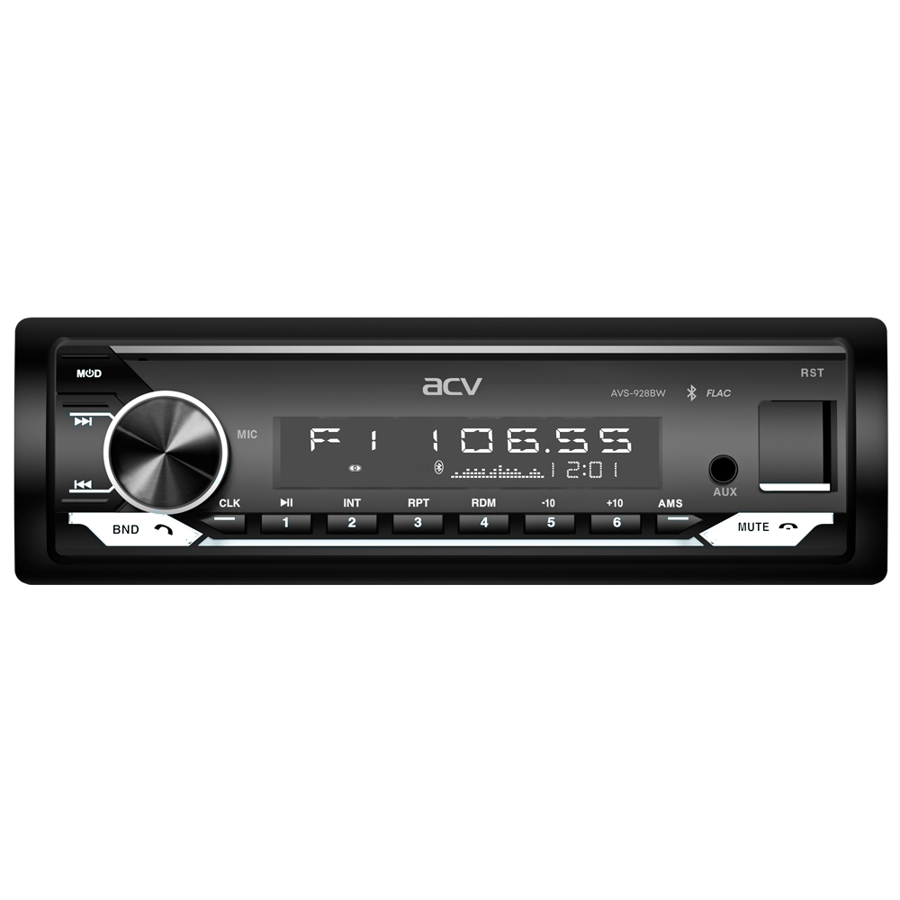 ACV | AVS-928BW | 1din/белая/FM/MP3/USB/BT/SD/FM/4*50/Bluetooth/съемн.панель | превью 1