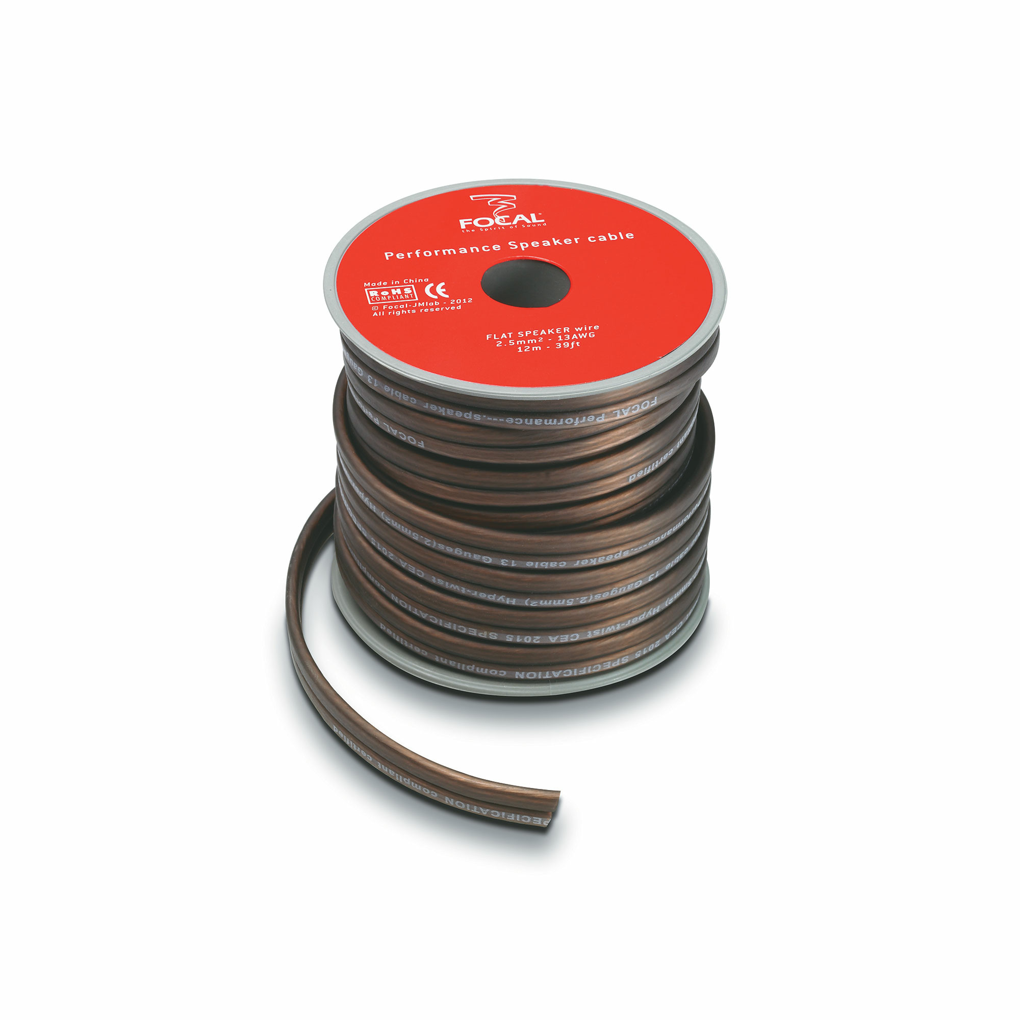 Focal | PS25 | плоский акустический кабель на катушке 12м, сечение 2,5мм, 2 | 1