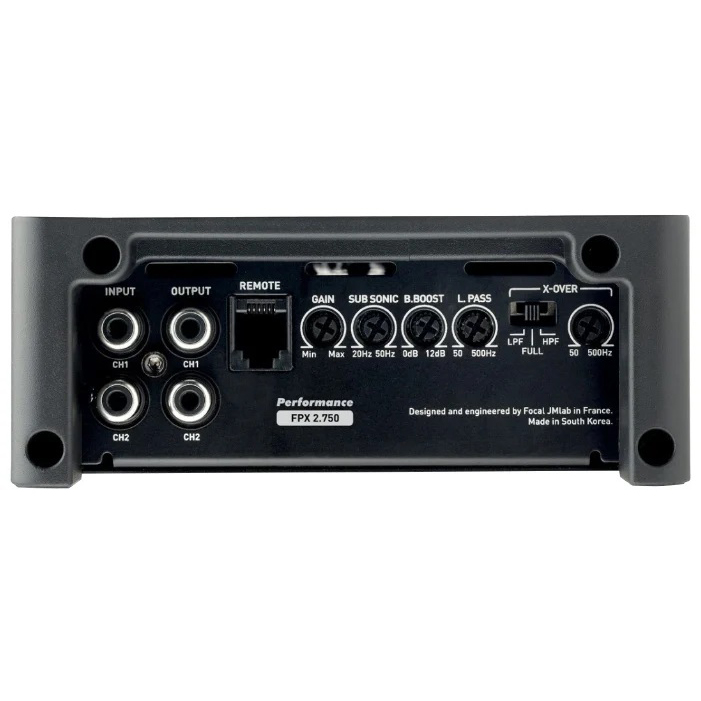 Focal | FPX2.750  | Класс D. 2x220 Вт(4 Ом), 2x385 Вт(2 Ом), 770Вт Мост | 4