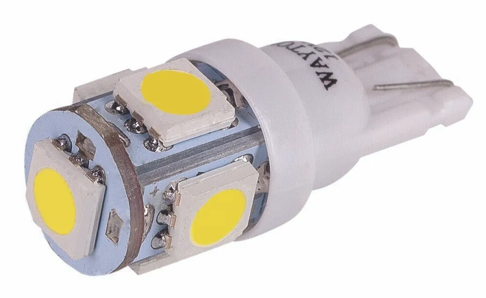 WAYTON | T10 W5W T507 | 5SMD Диодная лампа без цоколя , 50Lm 12V, белая уп.2шт | превью 2