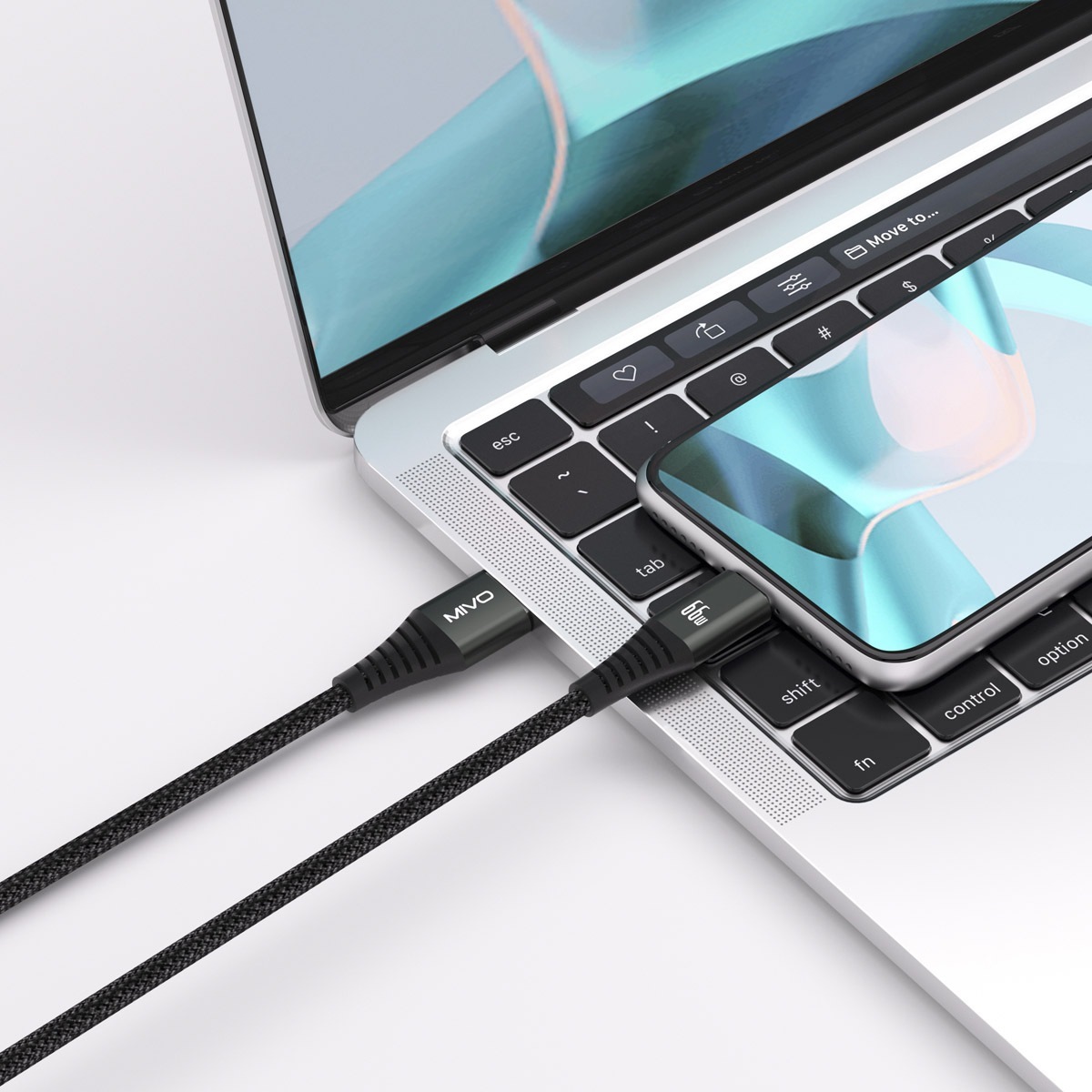 Mivo | MX-66T | Кабель Type-C - USB 2.4 А  1 м | превью 2