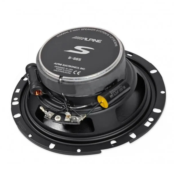 Alpine | S-S65 | 2-х Полосн. Коакс. 16,5 см 240 Вт пик/ 80 Вт ном.,  70 Гц - 22 кГц, S-Series  | 5