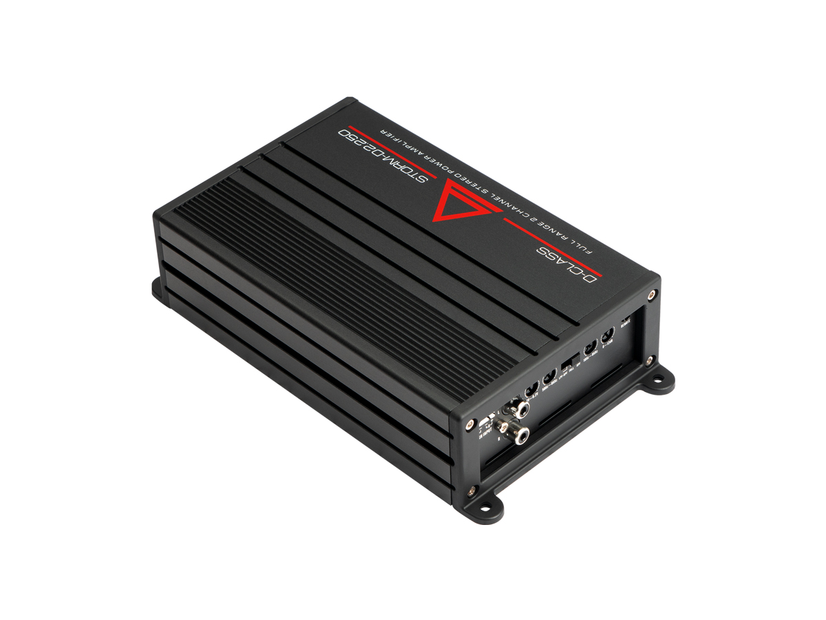 AurA | STORM-D2.250 | 2x250w (4 Ohm), 2x375w (2 Ohm), 1x750w (4 Ohm), Hi-level, LPF/HPF/BPF, ДУ | 2