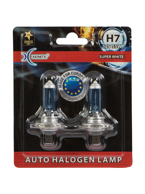 XENITE | H7 Super WHITE | 12V 55W + 30% | упаковка 2шт. 5