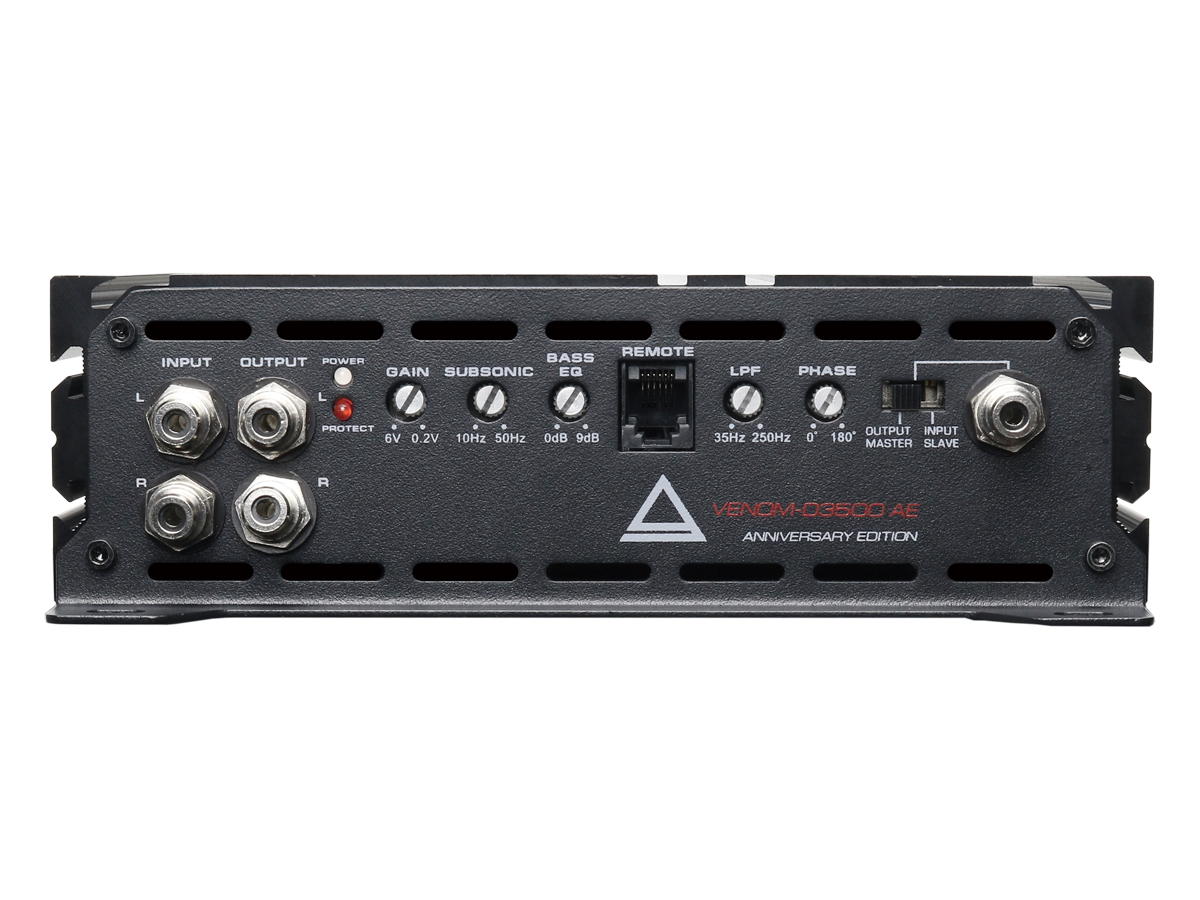 AurA | VENOM-D3500 AE | 1200w (4 Ohm), 1x2300w (2 Ohm), 1x3500w (1 Ohm), 20Hz - 250Hz, ДУ | превью 3