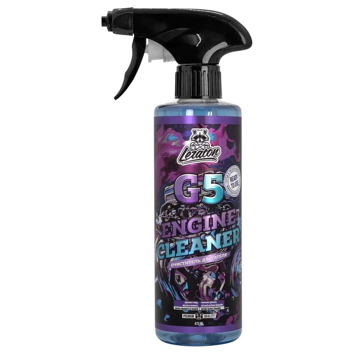 LERATON | G5 | Очиститель двигателя LERATON G5 473мл (готовый состав)| 1