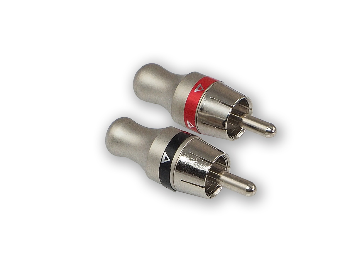 AurA | RCA-P410 | RCA - коннектор для кабеля до 4 мм, 2 красных + 2 черных, блистер | превью 2