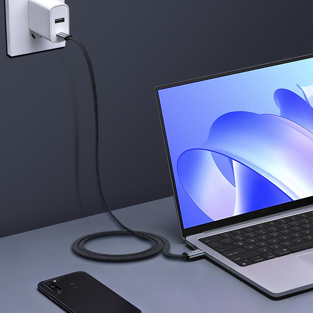 Mivo | MX-15T | Кабель Type-C - USB 2.4 А  1 м | превью 2