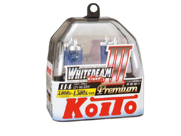KOITO | P0744W H4 WHITEBEAM Premium| 12V 60/55W (135/125W) лампа накаливания  2шт.пласт уп.| превью 1