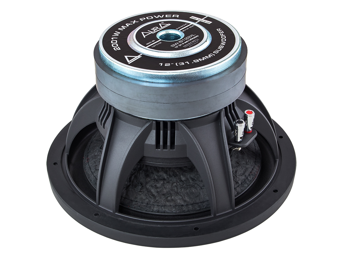 Уценка | Сабвуфер AurA SW-B122 XL | 12" (30cm), 2+2 Ом DVC, 901/2001w, 127 Oz, 88.5db, FS:32Hz | 2