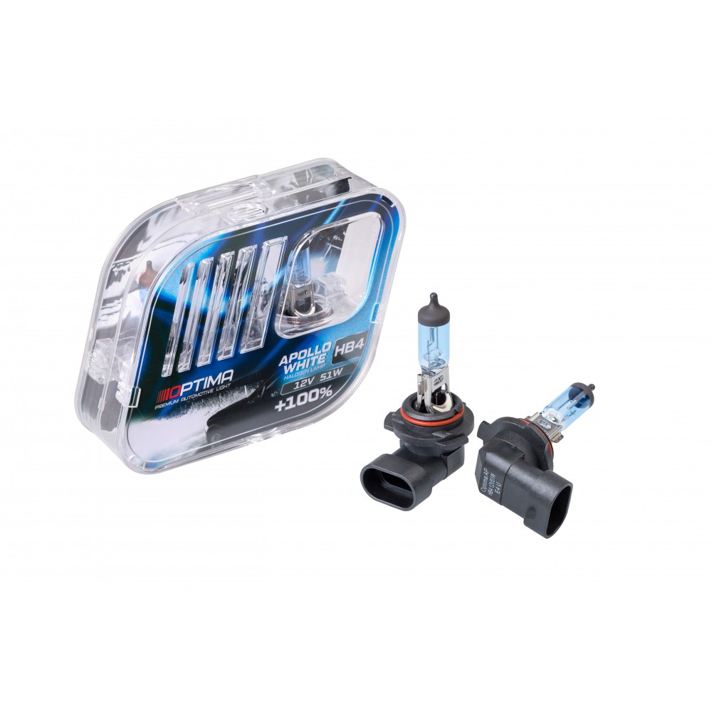 OPTIMA | Apollo HB4 12v 55w | WHITE 4500K Лампа накаливания BOX 2шт | превью 1