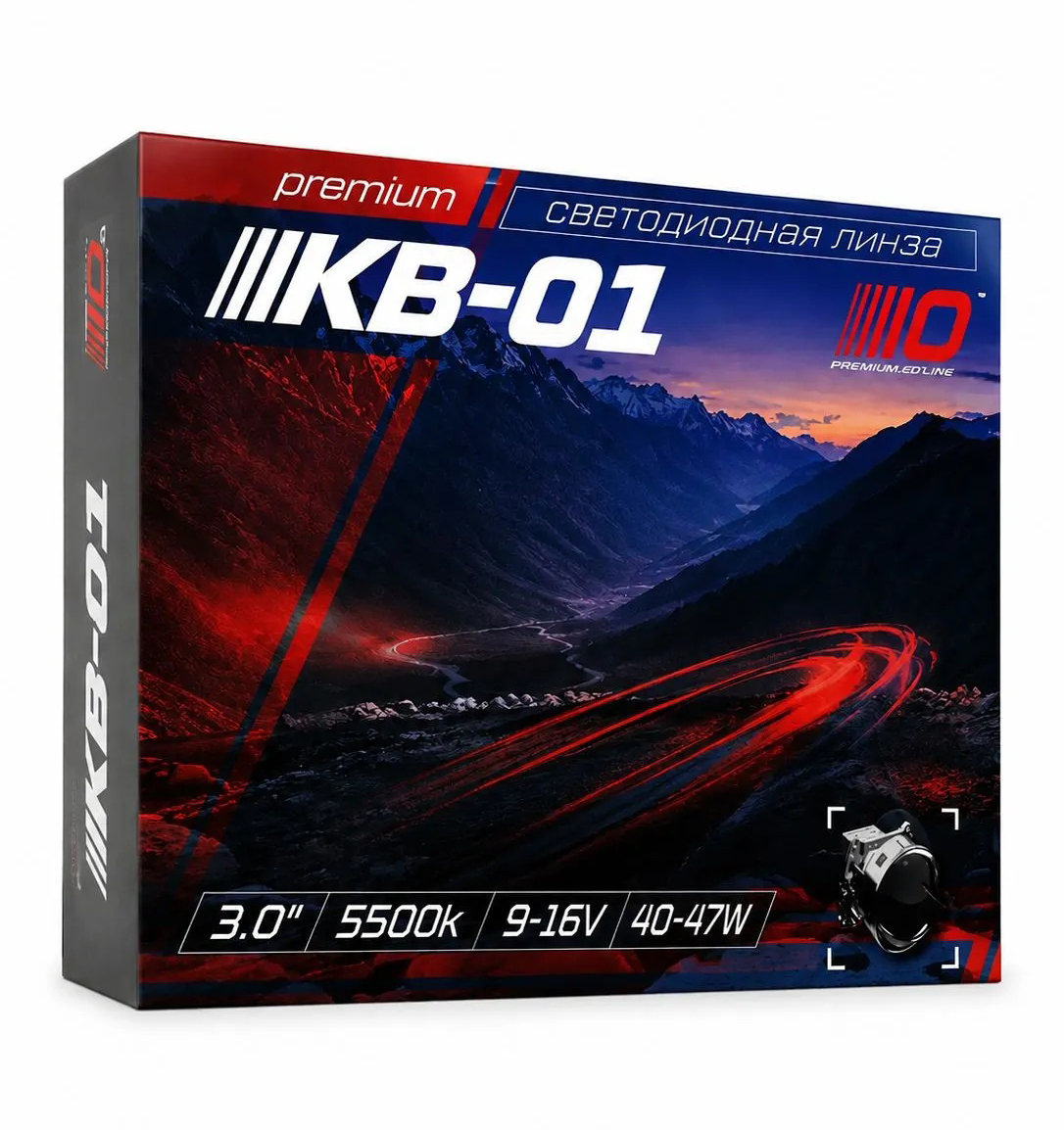 OPTIMA | LENS-3.0-BiLED-KB01 | 3.0" 5500K КОМПЛ | 4