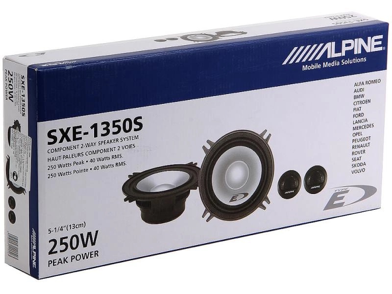 Alpine | SXE-1350s | V /  13 см. компонент. 250MAX/40RMS | превью 3