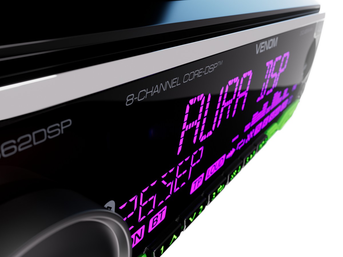AurA | VENOM-D862DSP | D-CLASS 6х141w, CORE-DSP (8 RCA, 6V), FLAC, BT 5.3, 3-ZONE RGB, D-SWC, ДУ | 4