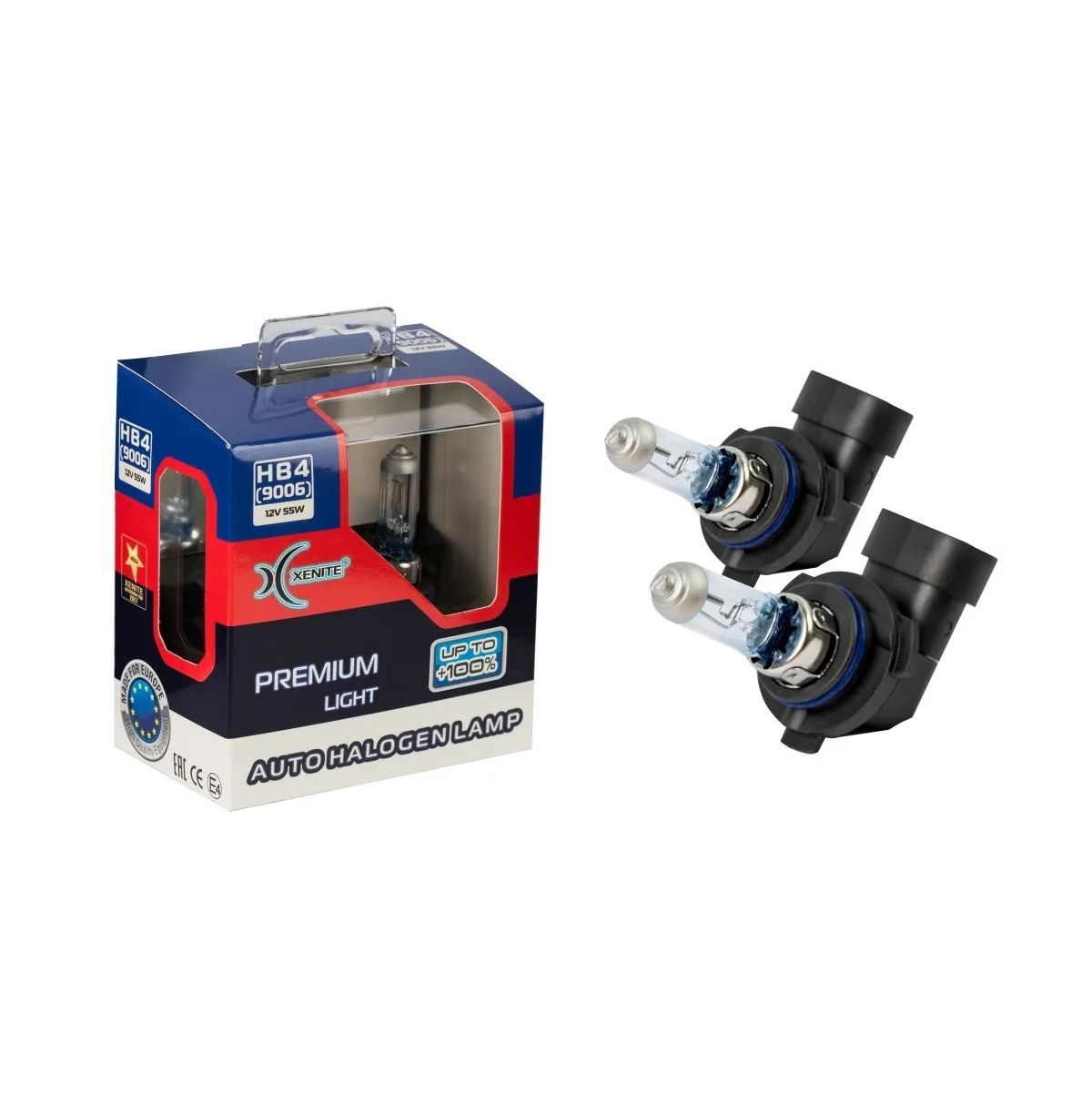 XENITE | HB4 9006 PREMIUM +100% | 12V 65W | упаковка 2шт. превью 1