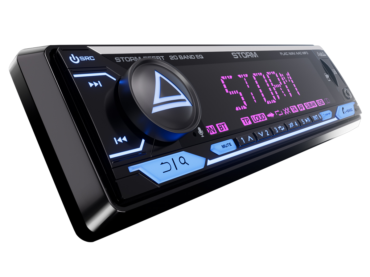 AurA | STORM-555BT | 4х51w, FLAC, USB/BT, 6 RCA (SUB), 20EQ, APP, 2-ZONE RGB, D-SWC, ДУ | 1