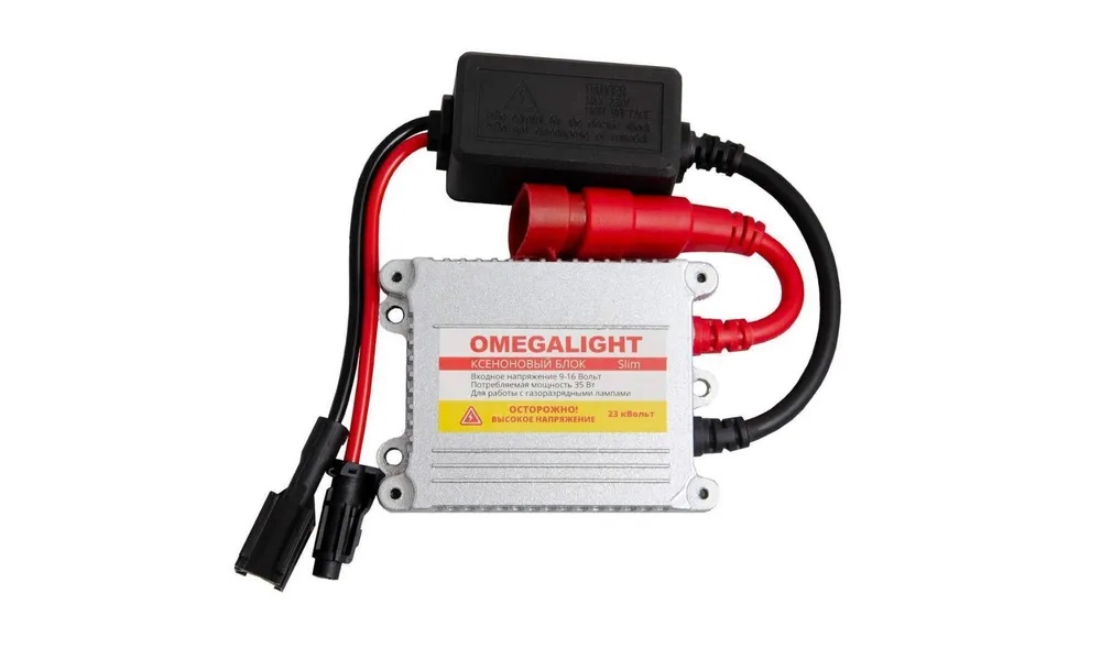 Блок розжига | OmegaLight SLIM 9-16V | SLIM DC высоковольтный блок розжига ксеноновой лампы | превью 1