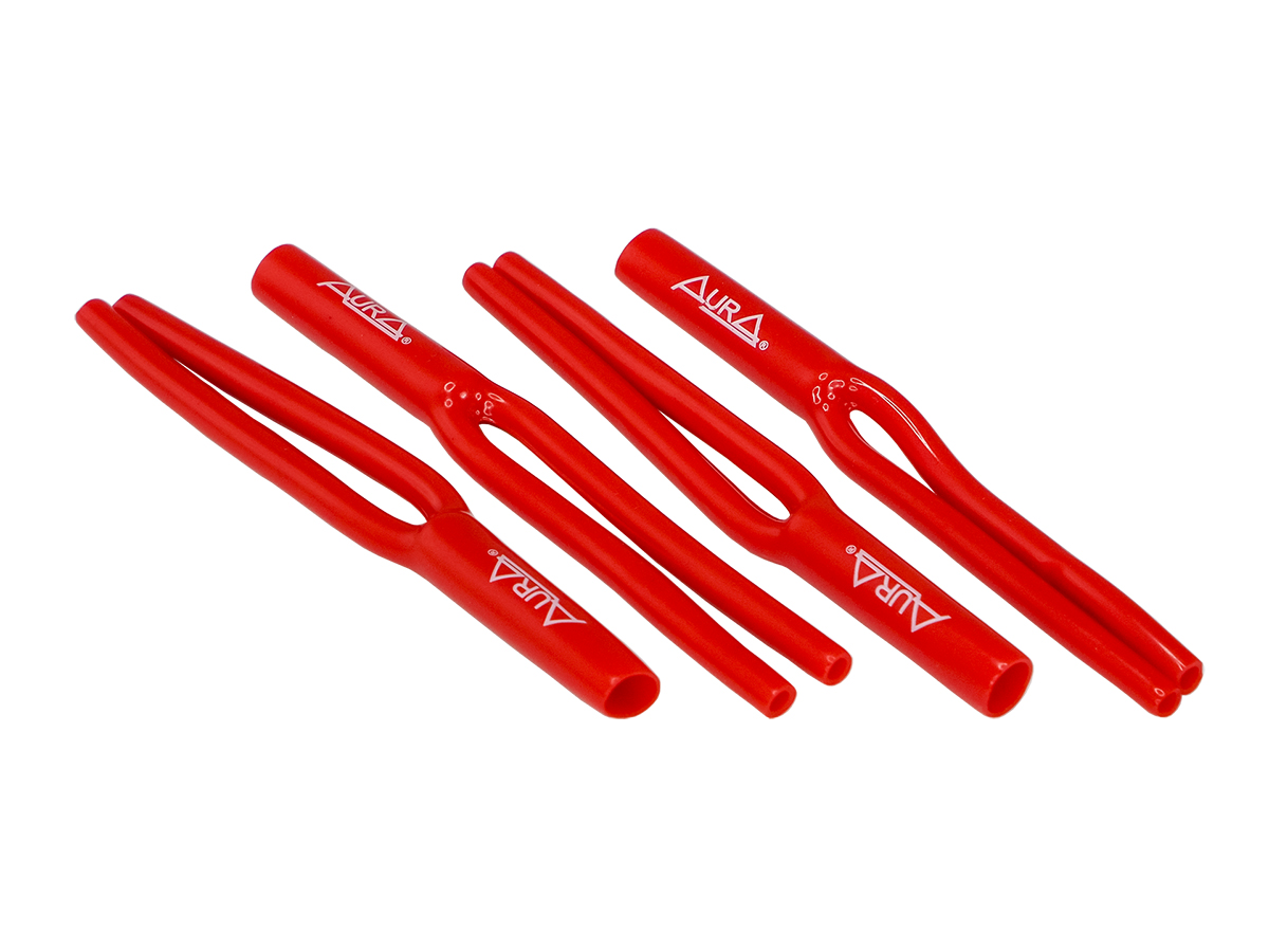 AurA | RCA-Y07R | Y-кембрики (штаны) для RCA-кабеля, 7мм, красные, 4 ШТ. | превью 1