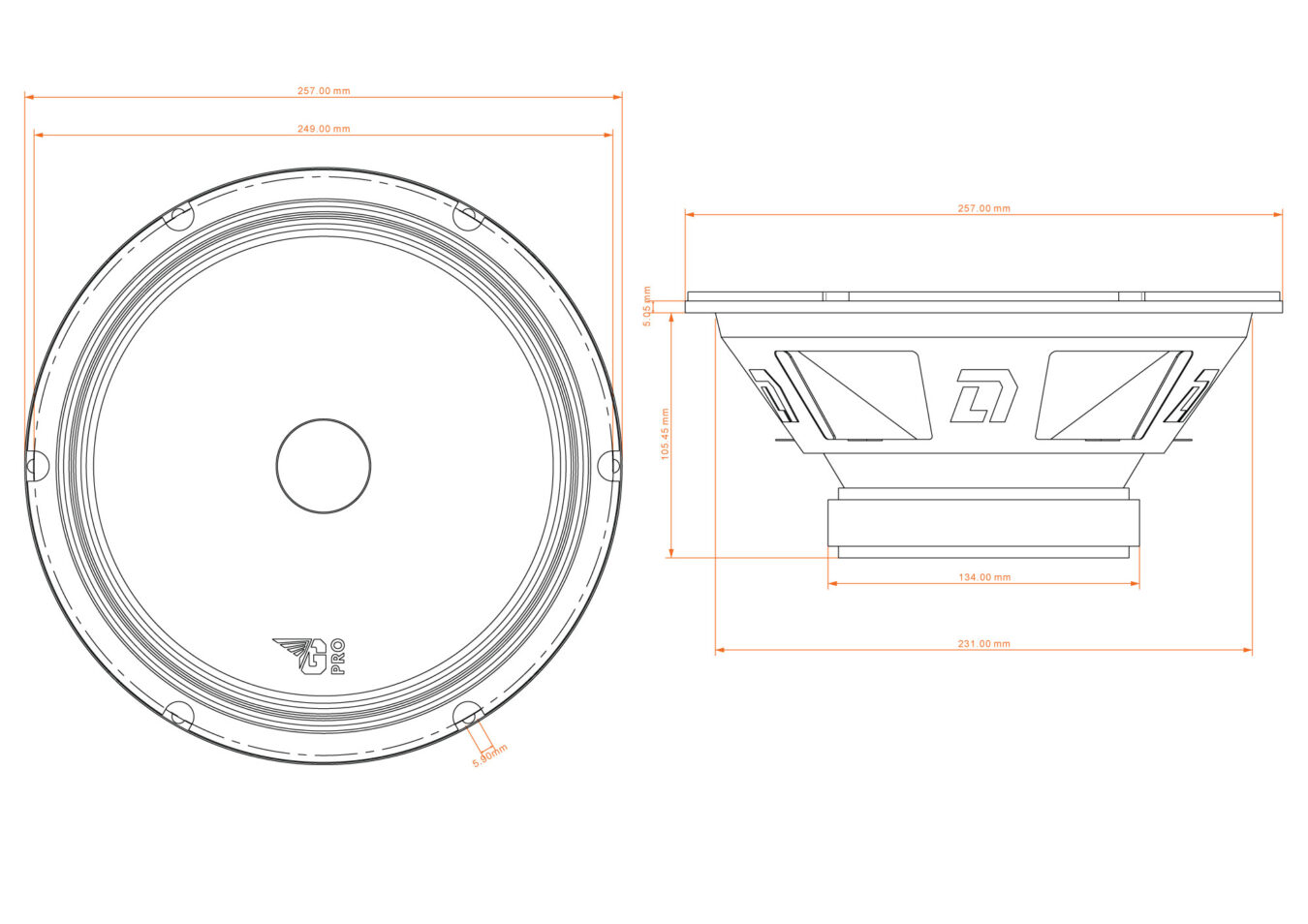 DL Audio | Gryphon PRO 250 Midbass | | 4
