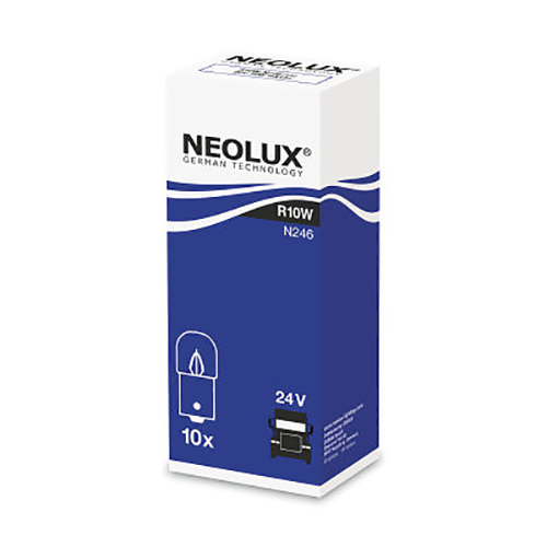 NEOLUX R10W| N246  | Лампа  10W  24V BA15S 1уп. 10шт. | превью 1
