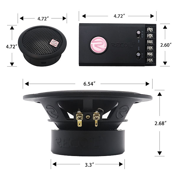 Recoil | RAM65 | комп. акустика, 6.5”(165 mm),  Ом, Гц,  RMS/Peak -   | 6
