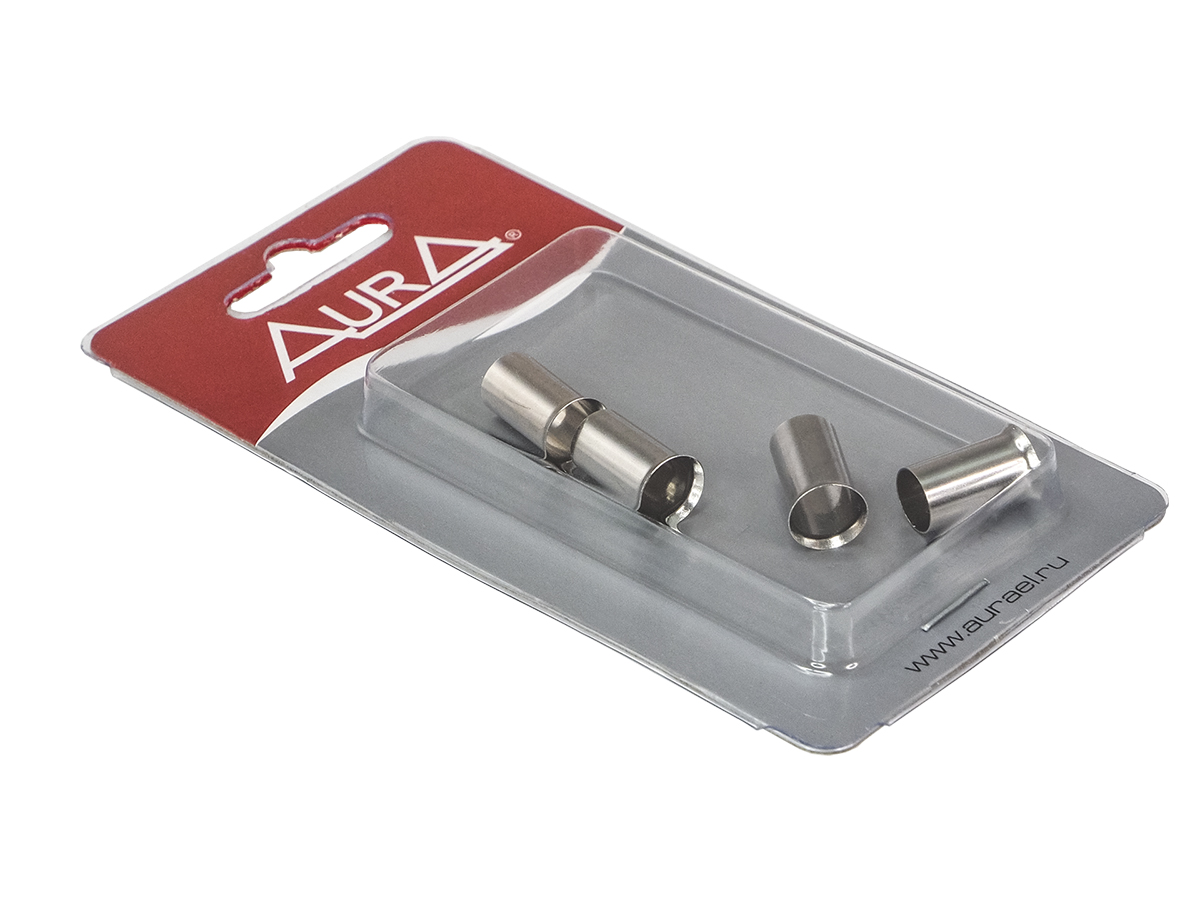 AurA | APT-5350 | Гильза силовая, 2Ga (35мм2), комплект 4шт., Nickel, блистер | превью 3